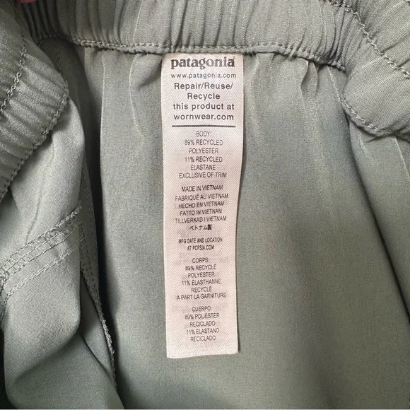 Patagonia Green Girls' Foxglenn Joggers Size XL - Picture 6 of 7